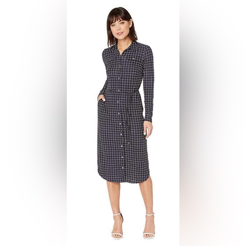 NEW Lauren Ralph Lauren Navy Button-Down Shirt Dress / Size S